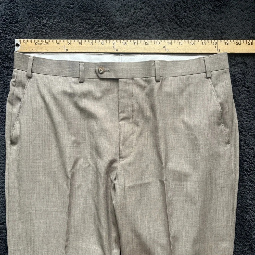 lauren ralph lauren trousers men's 38X32 brown wool blend pants business luxury